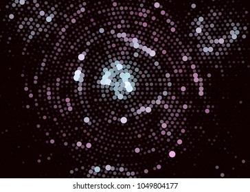 Abstract digital background. Circles, dots. Vector clip art.
