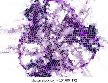 Abstract digital background. Circles, dots. Vector clip art.