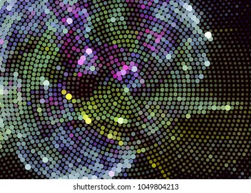Abstract digital background. Circles, dots. Vector clip art.