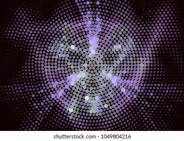 Abstract digital background. Circles, dots. Vector clip art.