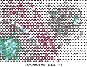 Abstract digital background. Circles, dots. Vector clip art.