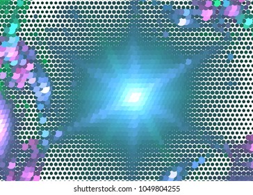 Abstract digital background. Circles, dots. Vector clip art.