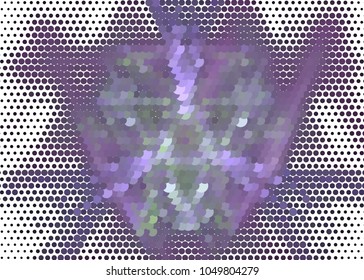 Abstract digital background. Circles, dots. Vector clip art.