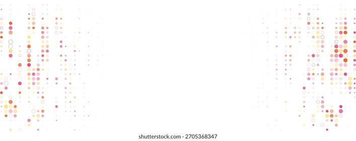 Fondo digital Abstractas con puntos y círculos coloridos que crean un patrón moderno, vibrante y dinámico, perfecto para la tecnología y los diseños relacionados con los datos