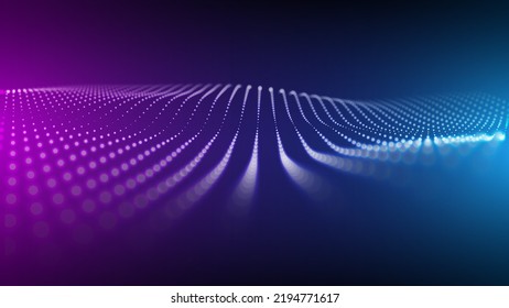 Abstract digital background. Data flow information. Concept of digital communication. Big data visualization. Vector illustration.