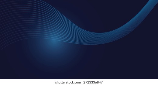 Fondo digital Abstractas con patrones de ondas dinámicas azul profundo y azul eléctrico y un efecto de luz sutil, ideal para presentaciones de tecnología moderna