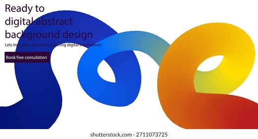 Diseño de fondo digital Abstractas con la presentación colorida de las ondas de la forma fluida