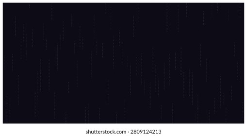 Abstract digital background featuring falling binary code numbers in dark mode. Futuristic technology concept with flowing matrix data elements and streams.