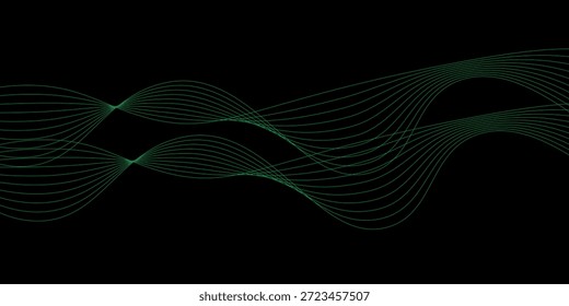 Un fondo digital abstracto que presenta líneas diagonales verdes brillantes que se cruzan y rayan sobre un lienzo negro oscuro, creando una sensación de velocidad y tecnología