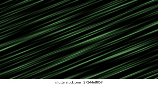Um plano de fundo digital abstrato com linhas diagonais verdes brilhantes que se cruzam e listram em uma tela preta escura, criando uma sensação de velocidade e tecnologia.