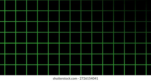 Abstractas fondo digital con una rejilla verde neón brillante en una superficie oscura. Perfecto para tecnología, ciencia ficción, juegos o temas cibernéticos.