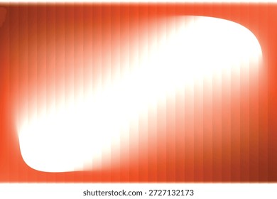 Um fundo digital abstrato com um padrão listrado vertical brilhante laranja e luz brilhante. Uma forma sutil, quente e brilhante oblonga move-se diagonalmente através da moldura, criando uma sensação de profundidade e energia misteriosa.
