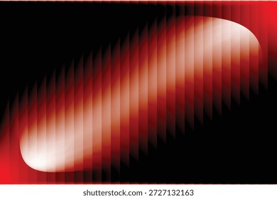 An abstract digital background featuring a gray and glowing red light vertical striped pattern. A subtle, warm, oblong glowing shape moves diagonally across the frame, creating a sense of depth and mysterious energy.