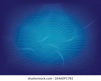 Abstract digital background with flowing curved lines, glowing wave patterns, and gradient neon colors, perfect for modern technology concept, elegant line art, minimal wallpaper, futuristic vector.