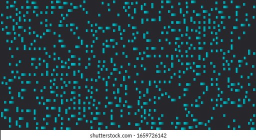 Abstract digital background Futuristic backdrop Matrix effect Tech graphic design Contemporary concept for business Turquoise color Geometric decor for banner caver Cool concept for poster brochure 