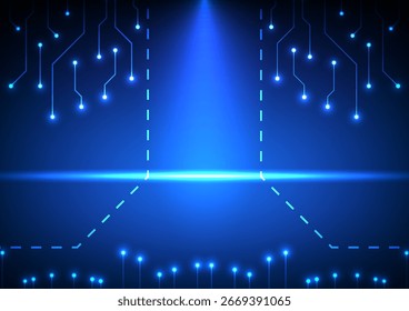 Fondo digital Abstractas. Concepto de datos de circuitos futuristas. Diseño para el mercado empresarial y la tecnología.