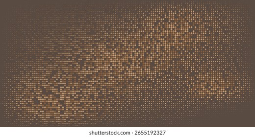 Abstract digital background with glowing orange dots forming a wave pattern on a dark backdrop. Modern, dynamic, and tech-inspired design