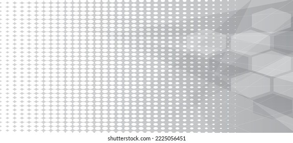 Resumen del fondo digital. Modernos círculos brillantes y fondo de patrón de puntos de medio tono para papel de pared, banner, plantilla de folleto, folleto, diseño y fondo. Concepto creativo abstracto, vector 