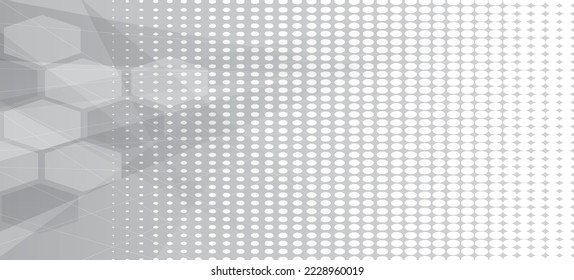 Resumen del fondo digital. Modernos círculos brillantes y fondo de patrón de puntos de medio tono para papel de pared, banner, plantilla de folleto, folleto, diseño y fondo. Concepto creativo abstracto, vector 