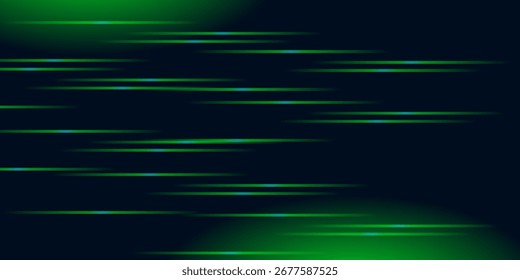 Abstrakter digitaler Hintergrund auf dunkler Oberfläche, perfekt für technische Themen und digitale Projekte. Digitaler Hintergrund auf schwarzer Oberfläche. Grüner und schwarzer Hintergrund für digitale Technologie. Vektorgrafik 