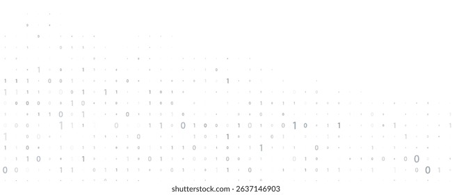 Abstract digital background with ones and zeros. Vector graphic pattern