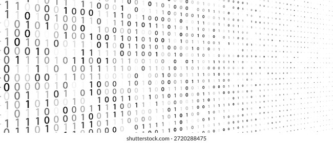 Fondo digital Abstractas con unos y ceros. Patrón gráfico de Vector con código binario	
