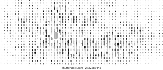 Abstract digital background with ones and zeros. Vector graphic pattern with binary code	
