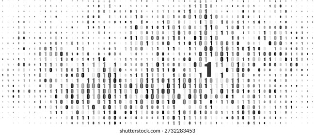 Fondo digital Abstractas con unos y ceros. Patrón gráfico de Vector con código binario	
