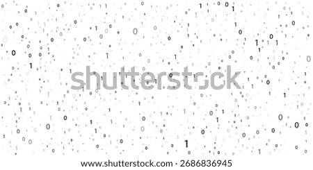 Abstract digital background with ones and zeros. Vector graphic pattern with binary code	