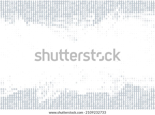 Abstract digital background with ones and\
zeros. Vector graphic pattern with binary\
code