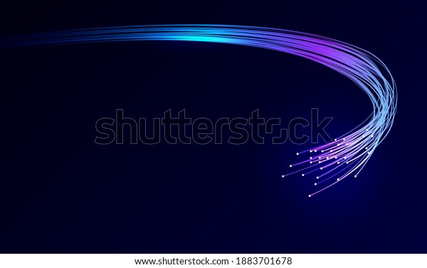 Abstract\
digital background. Optical fiber of digital communication. Vector\
illustration on a dark background is an optical fiber with a stream\
of information. For use as a background,\
poster.