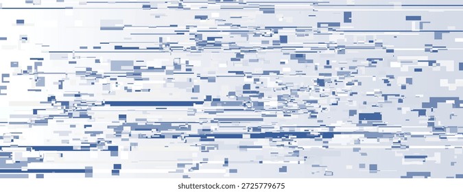 Fondo digital Abstractas con un estilo pixelado. El fondo es azul claro y blanco, con un fondo texturizado, como un fallo. Vector de fondo digital de falla de pixelado Abstractas