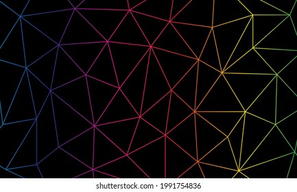 Abstract digital background of points and lines. Glowing plexus.	