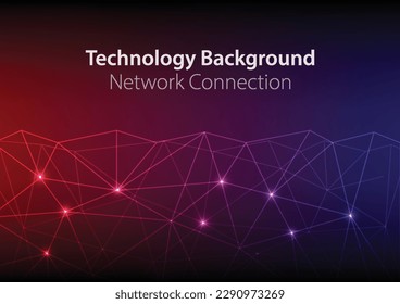 Abstract digital background of points and lines. Big data. Network or connection. Abstract technology science background,vector illustration of communication and technology network concept