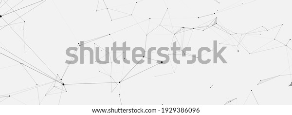 Abstract digital\
background of points, lines and triangles. Glowing plexus. Big\
data. Network or connection. Abstract technology science\
background. 3d vector\
illustration.