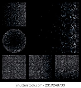 Resumen del fondo digital. Fondo de temática de color verde morado. Patrones geométricos graduados. Impresionante ilustración vectorial.