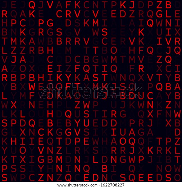 Abstract Digital Background Red Filled Alphabetical Stock Vector Royalty Free 1622708227