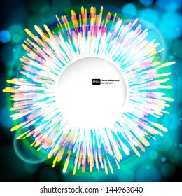 Abstract digital background with a round space for your text.