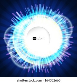 Abstract digital background with a round space for your text.