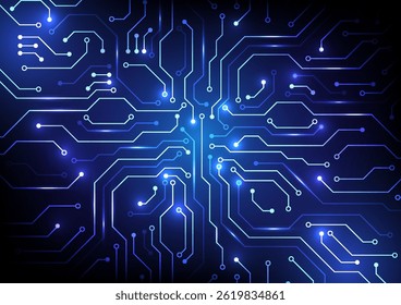 Abstract digital background showcasing futuristic circuits, data flow, and innovative cyberpunk technology.