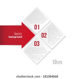 Abstract digital background in style of paper graphics. Vector