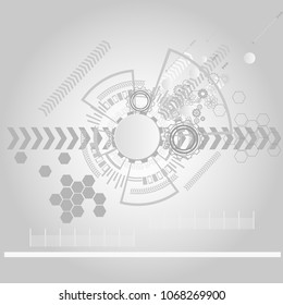 Abstract digital background with technology circuit board texture. Electronic motherboard. Communication and engineering concept.illustration.