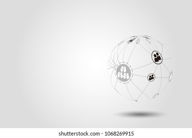 Abstract digital background with technology circuit board texture. Electronic motherboard. Communication and engineering concept.illustration.