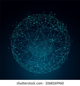 Abstract digital background with technology circuit board texture. Electronic motherboard. Communication and engineering concept.illustration.