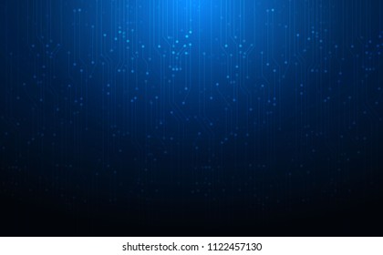 Abstract digital background with technology circuit board texture. Electronic motherboard. Communication and engineering concept. Vector design.