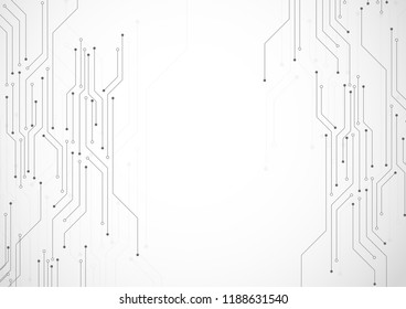 Abstract digital background with technology circuit board texture. Electronic motherboard illustration. Communication and engineering concept. Vector illustration