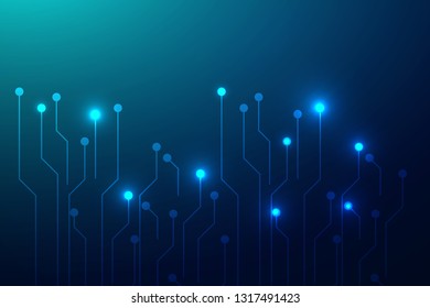 Abstract digital background with technology circuit board texture. Communication and engineering concept. Vector illustration