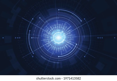 Abstract digital background with technology circuit board texture. Electronic motherboard illustration. Communication and engineering concept. Vector illustration