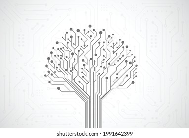 Abstract digital background with technology circuit board texture. Electronic motherboard illustration. Communication and engineering concept. Vector illustration