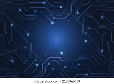 Abstract digital background with technology circuit board texture. Electronic motherboard illustration. Communication and engineering concept. Vector illustration